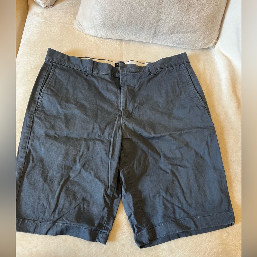 J. Crew Blue Flat Front Shorts Classic Style